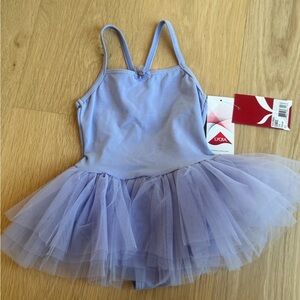 Capezio Purple Dance Costume with Tutu Skirt